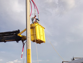 Canastilla para trabajos en altura